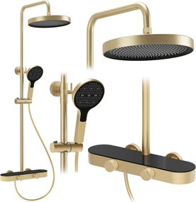 Set doccia Rea Creo Brush Gold