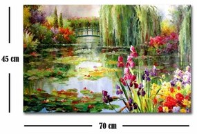 Pittura murale su tela 45x70 cm natura