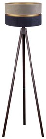 Duolla - Lampada con piedistallo DUO 1xE27/60W/230V diametro 44 cm grigio/blu/wenge