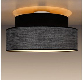 Plafoniera GRACE 1xE27/60W/230V diametro 40 cm nero/grigio