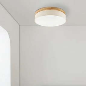 Brilagi - Plafoniera LED BELLADONNA LED/36W/230V Ø 50 cm crema/rovere