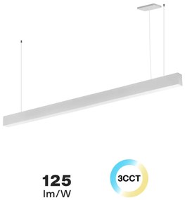 Lampada Lineare LED a Sospensione 55W 150cm bianca con driver Philips