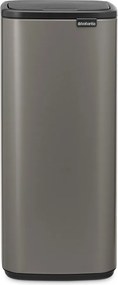 Cestino per la spazzatura grigio in acciaio touch 30 l Bo Touch – Brabantia