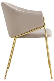 Sedia Elegan Velluto - Beige