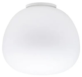 Fabbian -  Lumi Mochi PL LED  - Plafoniera in vetro bianco soffiato