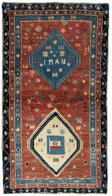Gabbeh Tappeto persiano 110x190 Rosso (Iran) Annodato A Mano