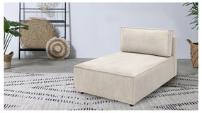 Modulo divano in velluto a coste variabile crema Nihad modular - Bobochic Paris