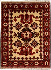Afghan Tappeto 200x150 Beige (Afghanistan) Annodato A Mano