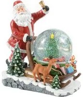 Carillon Natale con palla di neve 30x25x32 cm