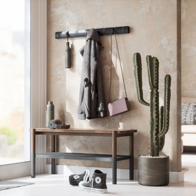 Appendiabiti da parete nero in legno di frassino Flip - Umbra