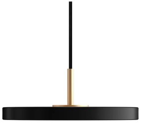 Apparecchio a sospensione LED nero con paralume in metallo ø 15 cm Asteria Micro - UMAGE