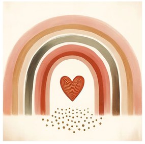 Quadro su tela – Porta arcobaleno verso il cuore