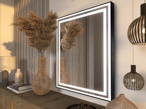 Specchio LED in cornice per bagno M3