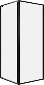 Lato fisso per box doccia Top H 200cm X 77-79cm dx Sp. 8 mm vetro trasparente profilo bianco opaco