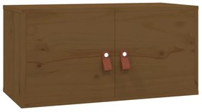 Pensili 2 pz marrone miele 60x30x30cm in legno massello di pino