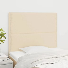 Testiera 2 Pz Crema 100x5x78/88 Cm İn Tessuto /