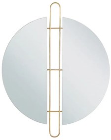 Specchio rotondo in metallo ø 52 cm oro ATTIN Beliani