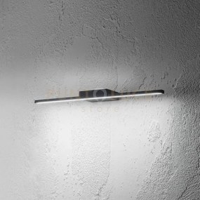 Gap491c- applique led in alluminio 3000k 870lm 12w ip44 51,5cm nero...