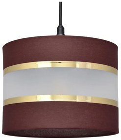 Lampadario a sospensione con filo HELEN 1xE27/15W/230V diametro 20 cm marrone/nero/oro