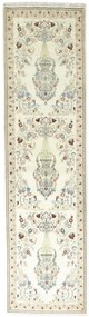 Ghom Tappeto persiano 80x300 Beige (Iran) Annodato A Mano