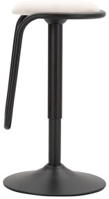 Sedia da bar bianca/nera in imbottito con altezza regolabile (altezza della seduta 61 cm) Destiny – Mauro Ferretti