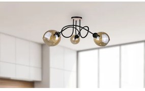 Lampadario a plafone VENUS WOOD 3xE27/60W/230V