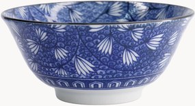 Set di 6 ciotole in porcellana Hana Blue