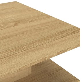 Tavolino da salotto marrone chiaro 60x60x35 cm in mdf