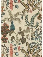 Josephine Munsey Carta da parati Woodland Floor - Stone and Teal