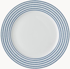 Set di 4 piatti da colazione in porcellana Candy Stripe