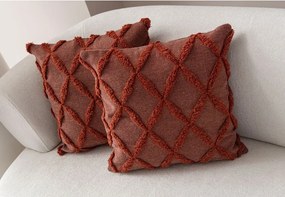 Federe decorative in set 2 pz 43x43 cm Tuffet – Mioli Decor