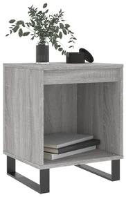 Comodini 2pz grigio sonoma 40x35x50 cm in legno multistrato