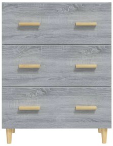 Credenza grigio sonoma 70x34x90 cm in legno multistrato