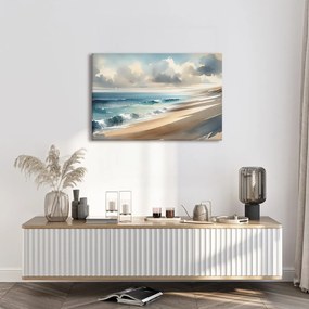 Quadro su tela – Pennellate di mare su tela