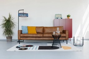 Divano in similpelle marrone 216 cm Rate - Scandic