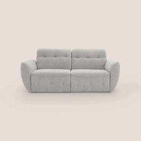 Cerbero divano 2 e 3 posti in morbido bouclé impermeabile T07 grigio