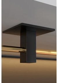 Porta carta igienica in metallo 8x16 cm nero/oro