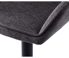 Sedia da pranzo grigio scuro Nolan - Unique Furniture