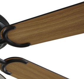 Ventilatore da soffitto nero 107,5 cm con interruttore a tirante - Mistral Busa