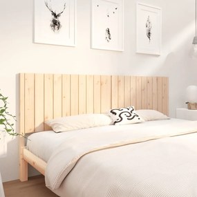 Testiera Per Letto 205,5x4x100 Cm İn Legno Massello Di Pino /