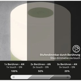 Briloner 7461019 - LED Lampada da tavolo ricaricabile dimmerabile LED/2W/5V IP44 verde