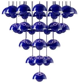 Flowerpot VP10 Lampadario Ø89 Cobalt Blue - &Tradition