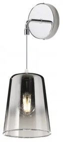 Applique bianco regolabile 1 luce cromo 1164bi-a-cr