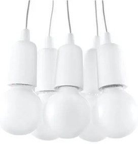 Lampadario a sospensione con filo DIEGO 5xE27/60W/230V