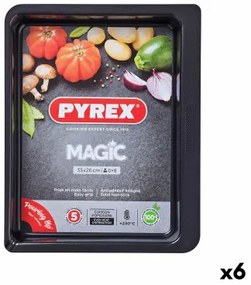 Pirofila da Forno Pyrex Magic Rettangolare Metallo 35 x 26 cm 6 Unità