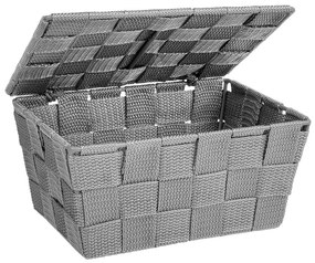 WENKO 22793100 - Cestino ADRIA 19 x 14 cm grigio