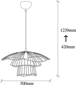 Lampadario nero ø 50 cm Tel – Opviq lights