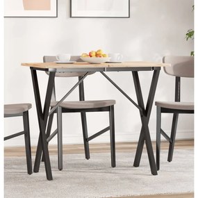 Telaio Gambe A X Per Tavolo Da Pranzo 80x40x73 Cm İn Acciaio /