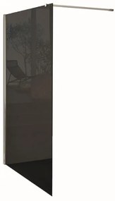 Walk-in wens L 88 x H 200 cm, vetro 6 mm fumé cromo