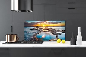 Rivestimento parete cucina Mare, sole, paesaggio 100x50 cm